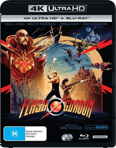 Постер к фильму Флэш Гордон / Flash Gordon (1980) UHD BDRemux 2160p от селезень | 4K | HDR | Dolby Vision | P