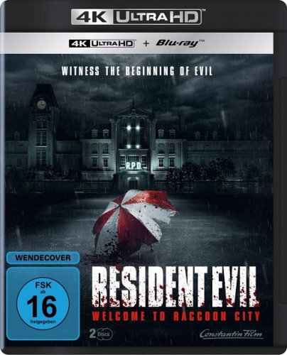 Постер к фильму Обитель зла: Раккун-Сити / Resident Evil: Welcome to Raccoon City (2021) UHD BDRemux 2160p от селезень | 4K | HDR | D, A