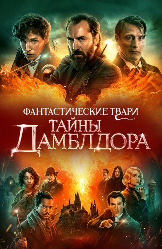 Постер к фильму Фантастические твари: Тайны Дамблдора / Fantastic Beasts: The Secrets of Dumbledore (2022) BDRip 720p от селезень | Лицензия